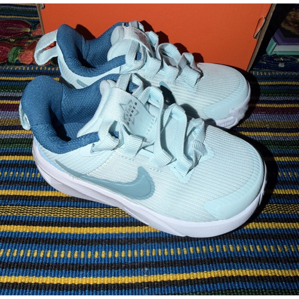 Nike Star Runner‎ 4 Next Nature TD Baby Toddler Shoes Glacier Blue 6c DX7616-404